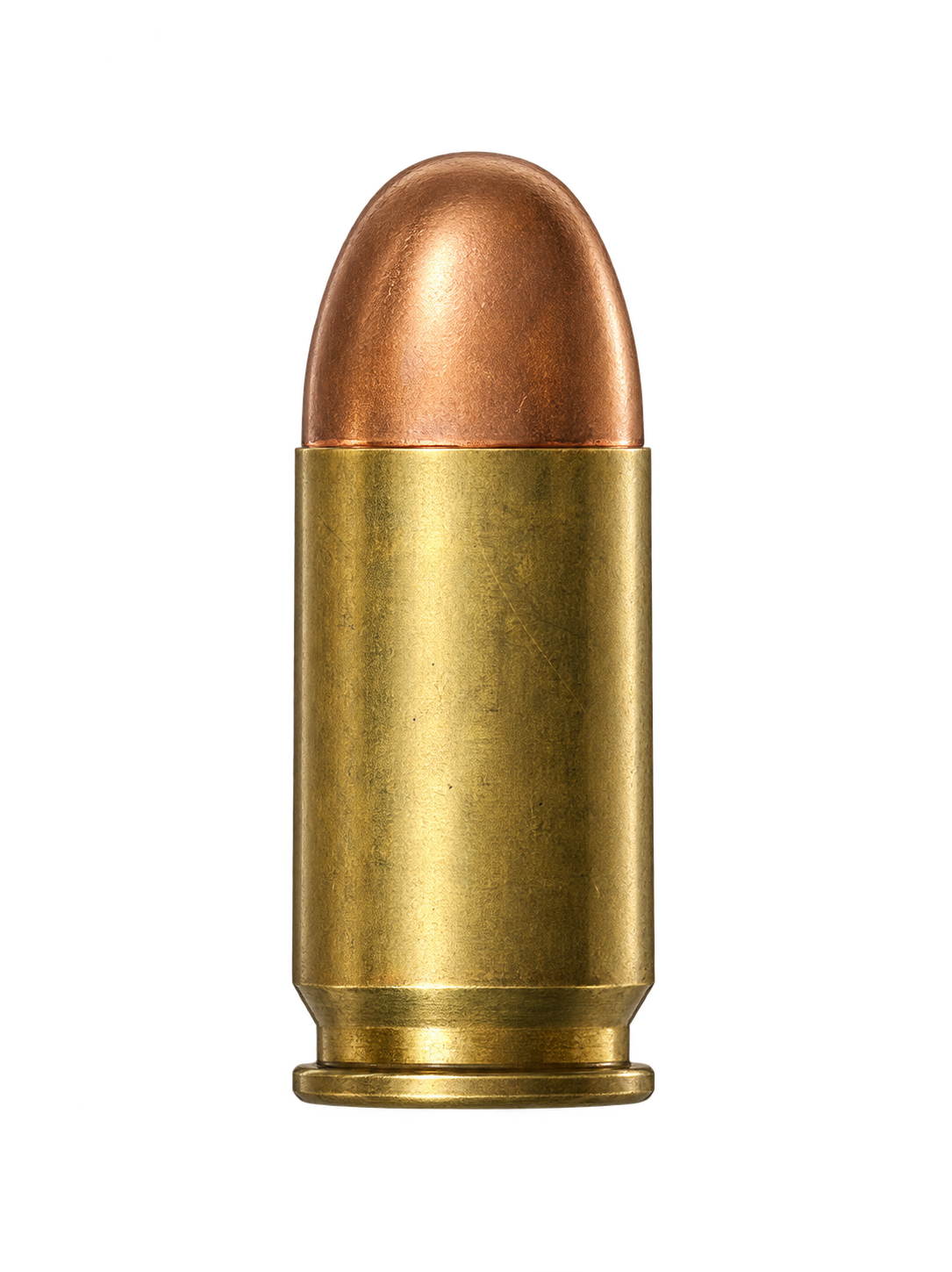 Ilustración realista de un cartucho .45 Auto